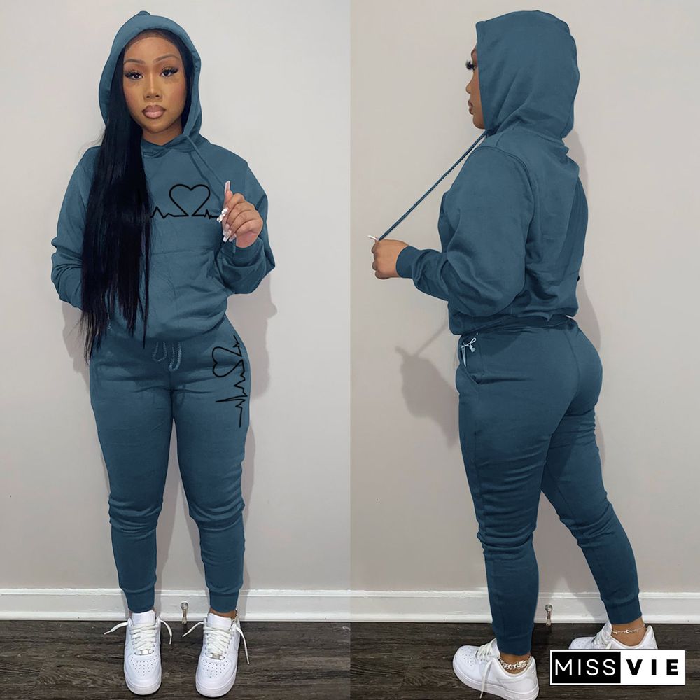 Winter Clothes Sportswear Hoodies Sweatpants Tracksuit