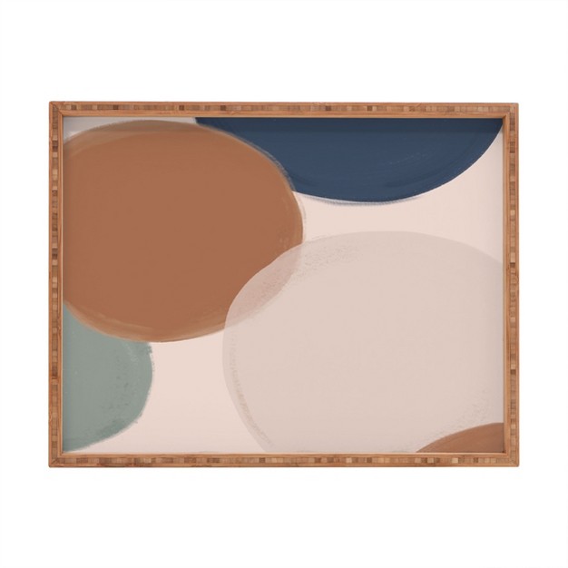 Hello Twiggs Terracotta Modern Abstract Rectangular Tray Deny Designs