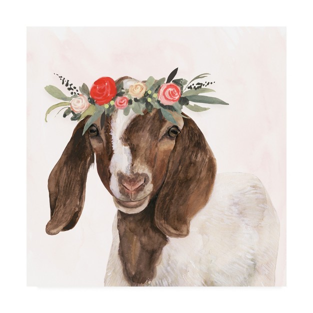 Trademark Fine Art victoria Borges x27 garden Goat Ii x27 Canvas Art