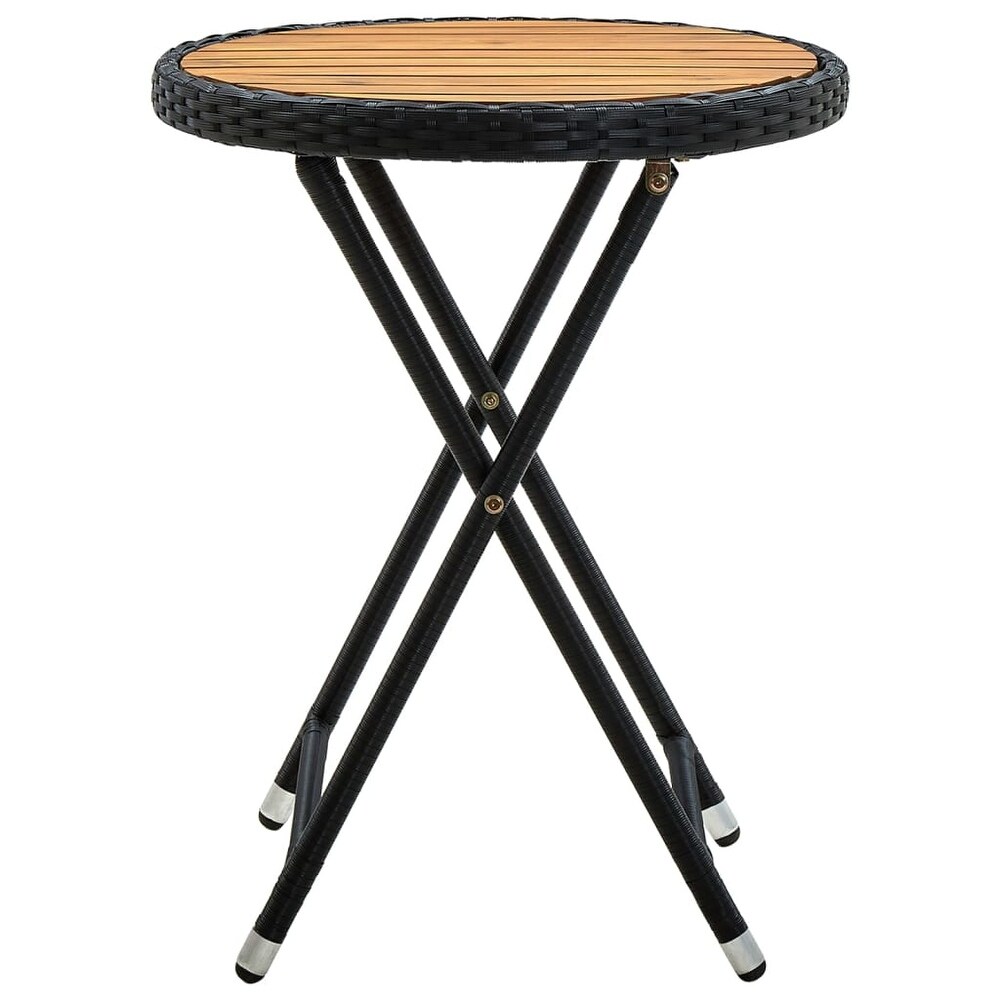 vidaXL Tea Table Black 23.6\