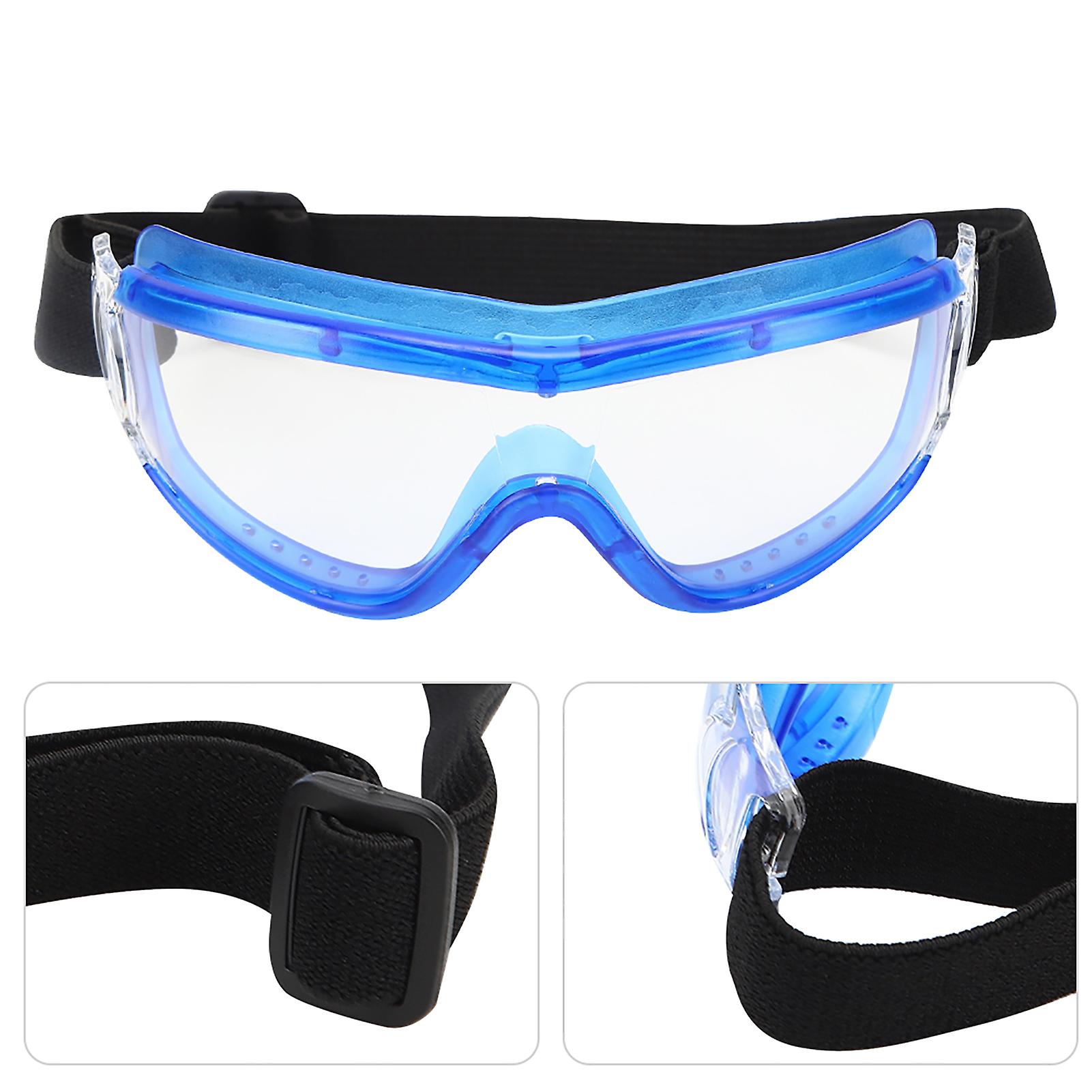 Children Safety Goggles Antispittle Kid Antifog Transparent Outdoor Protective Glasses(bleu )