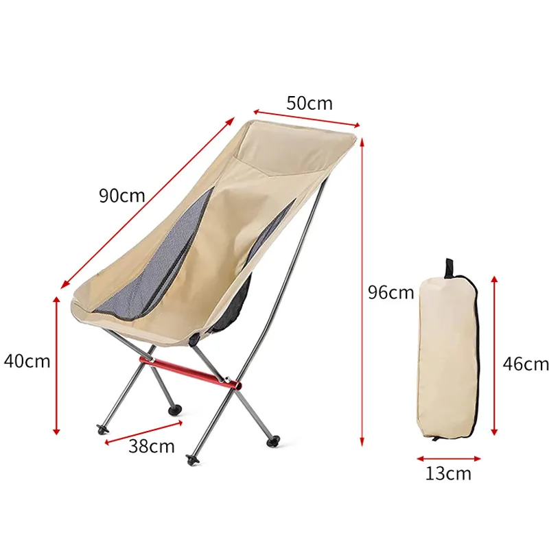 Wholesale Outdoor Lightweight Folding Beach Chairs Outdoor Knit Webbed Camping Chair