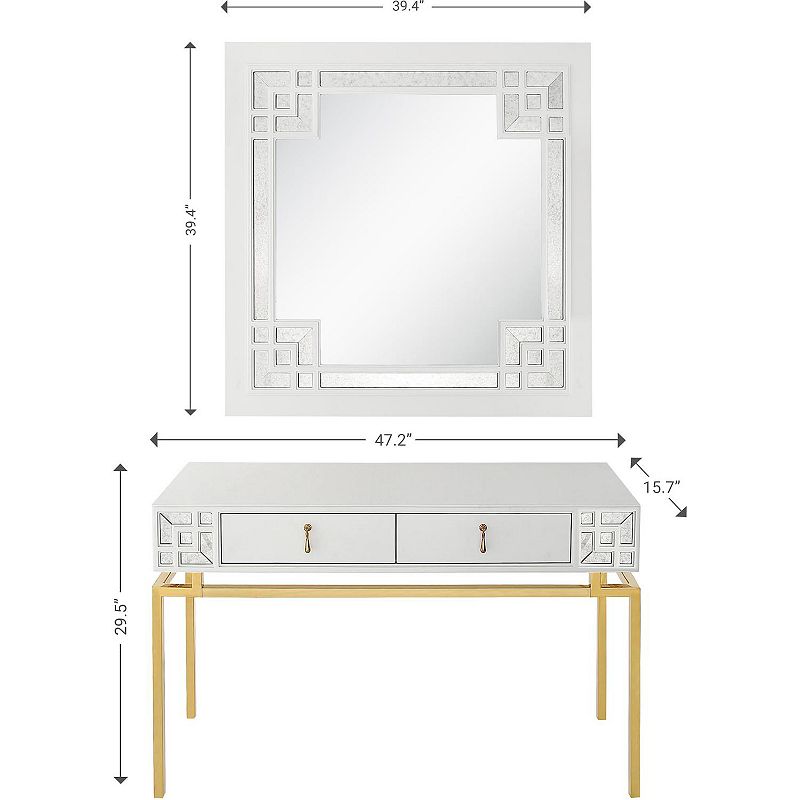 Camden Isle Dynasty Wall Mirror and Console Table