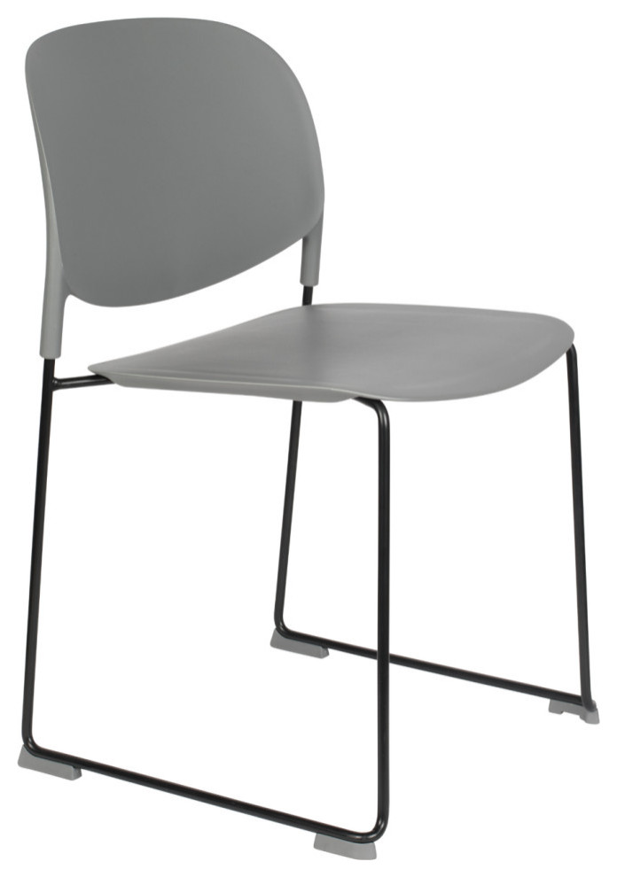 Gray Dining Chairs (4)  DF Stacks   Contemporary   Dining Chairs   by Luxury Furnitures  Houzz