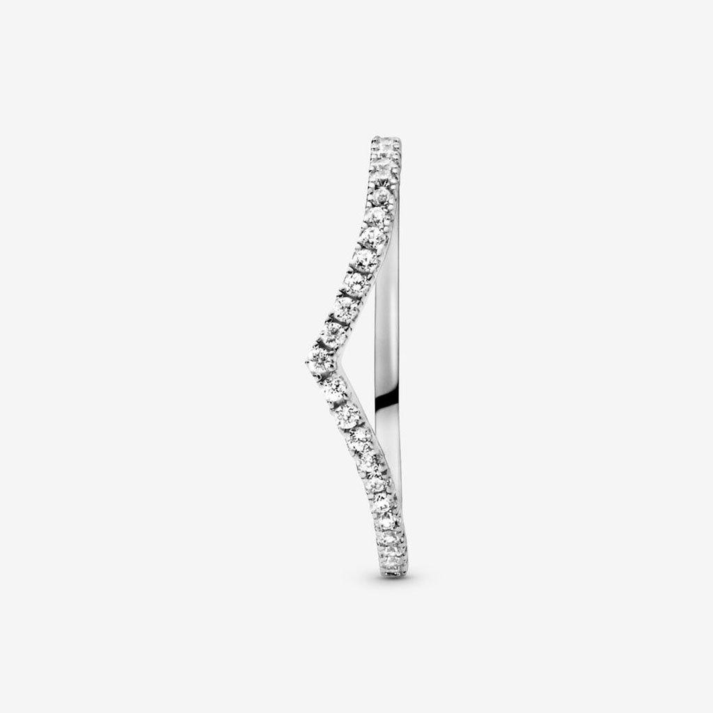 PANDORA  Sparkling Wishbone Ring