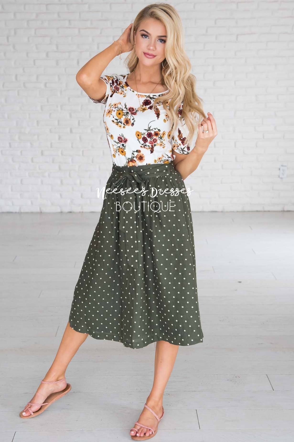 Wildest Dreams Polka Dot Skirt