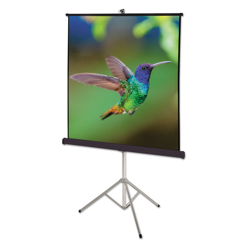 Quartet Portable Tripod Projection Screen， 60 x 60， White Matte Finish (560S)