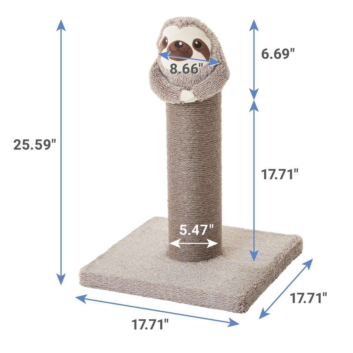 Frisco Animal Series Cat Scratching Post， Sloth