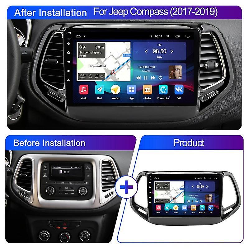 Android 12 Car Radio Multimedia Video Player For Jeep Compass 2 MP 2017-2019 GPS Navigation CarPlay