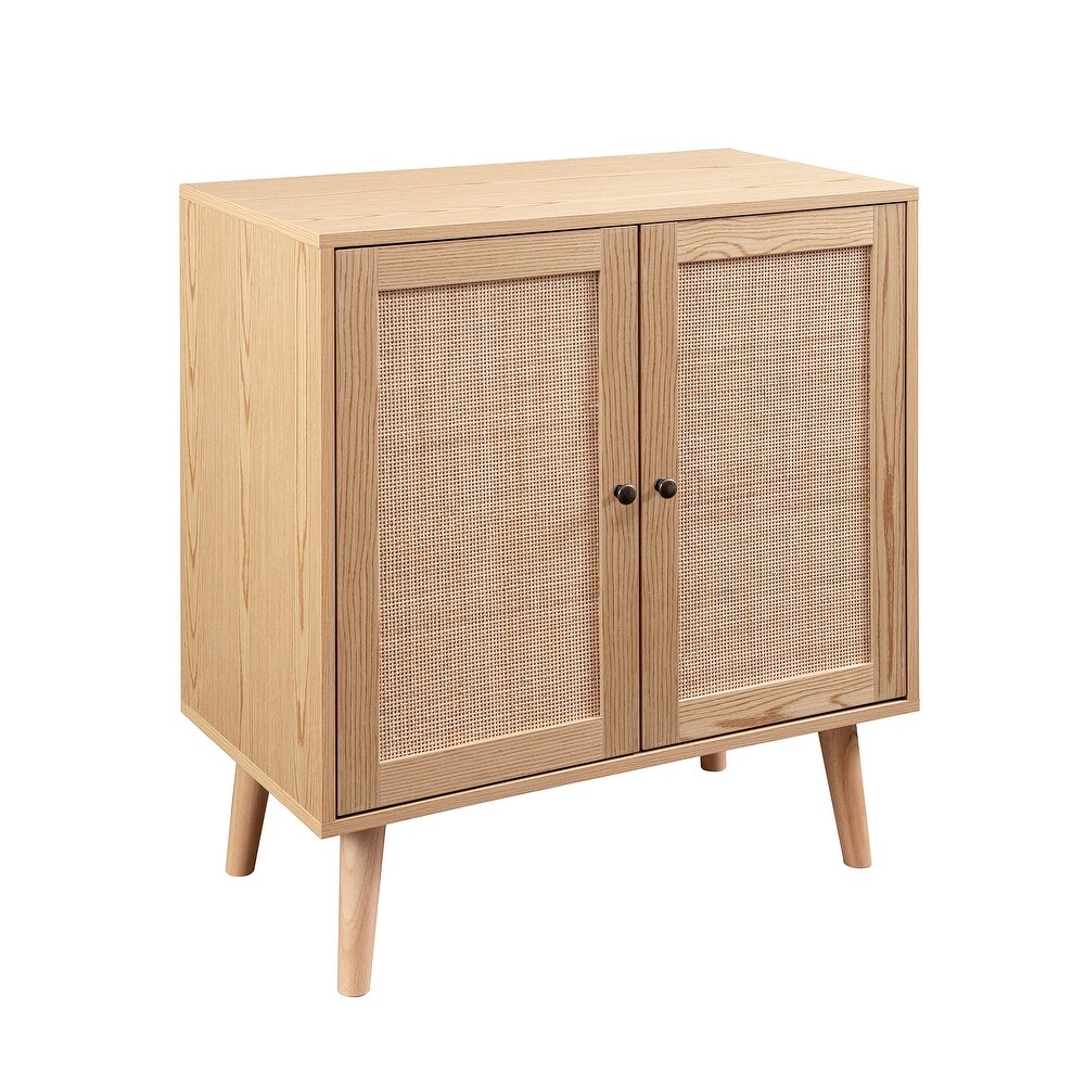 Middlebrook 30 inch Rattan 2 Door Accent Cabinet