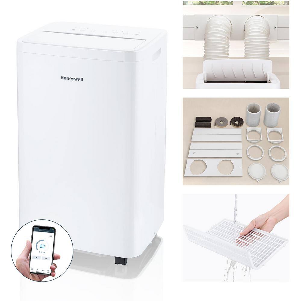 Honeywell 14500 BTU DOE Trucalm Dual Hose Smart Portable Air Conditioner HW4CEDVWW0