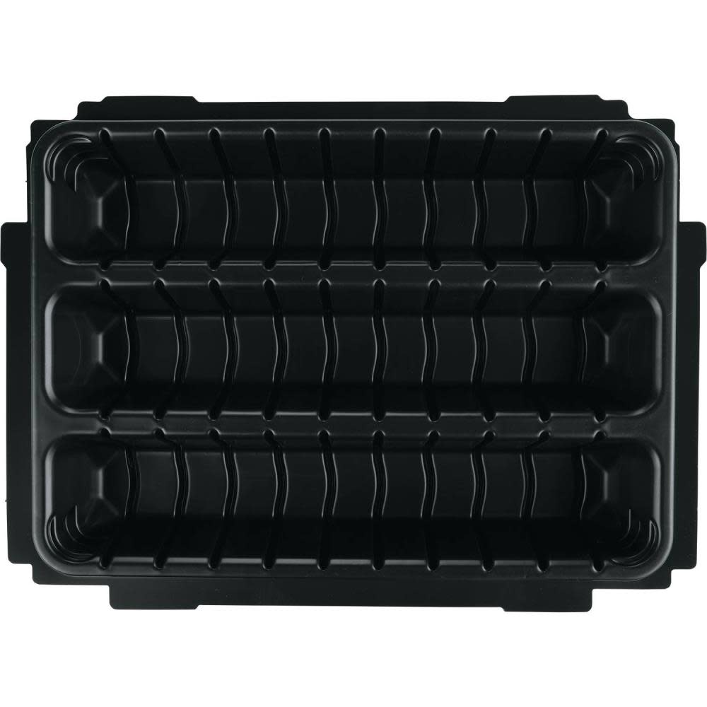 Makita MAKPAC Interlocking Case 3 Row Insert Tray with 6 Dividers and Foam Lid ;