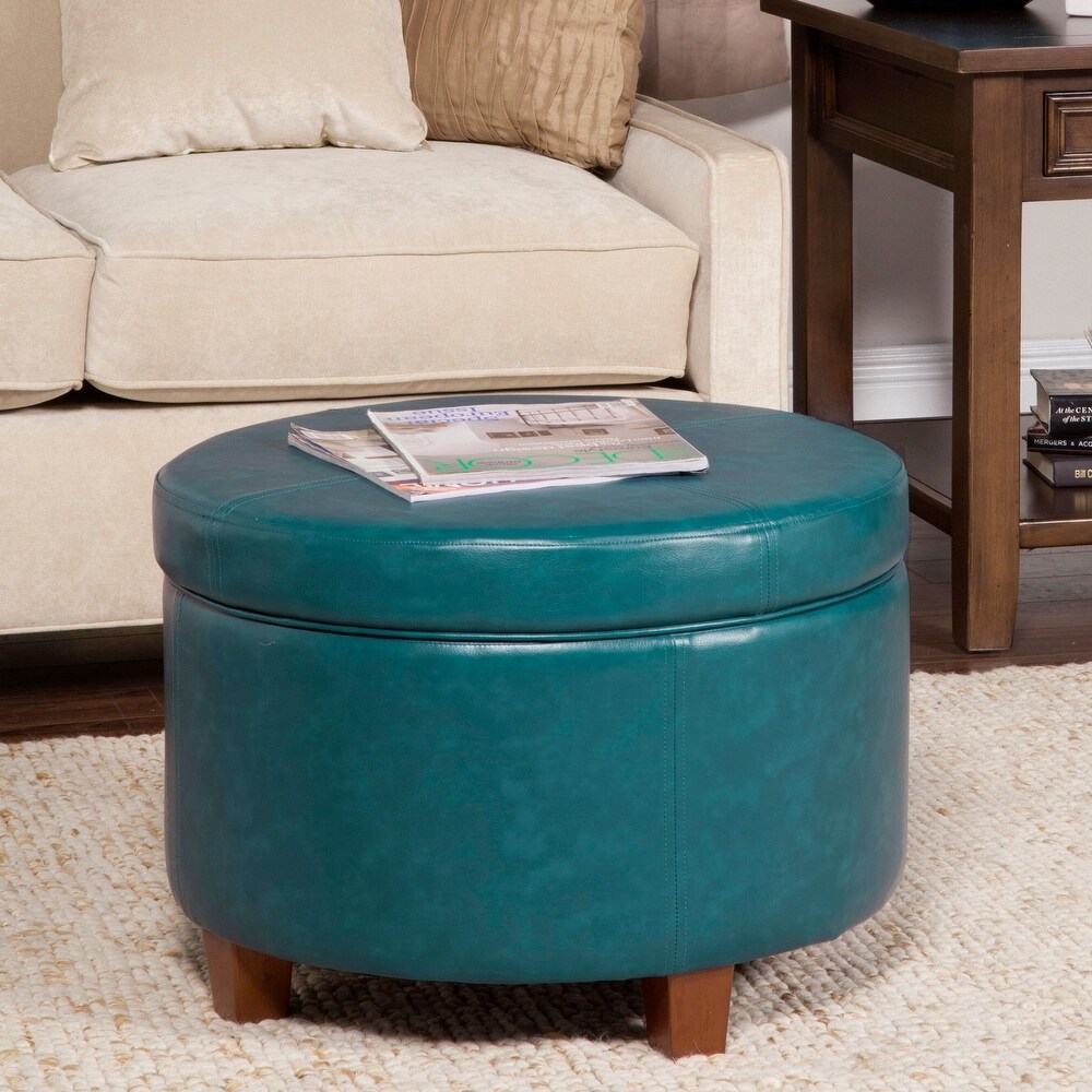 Porch   Den Rockwell Large Leatherette Storage Ottoman