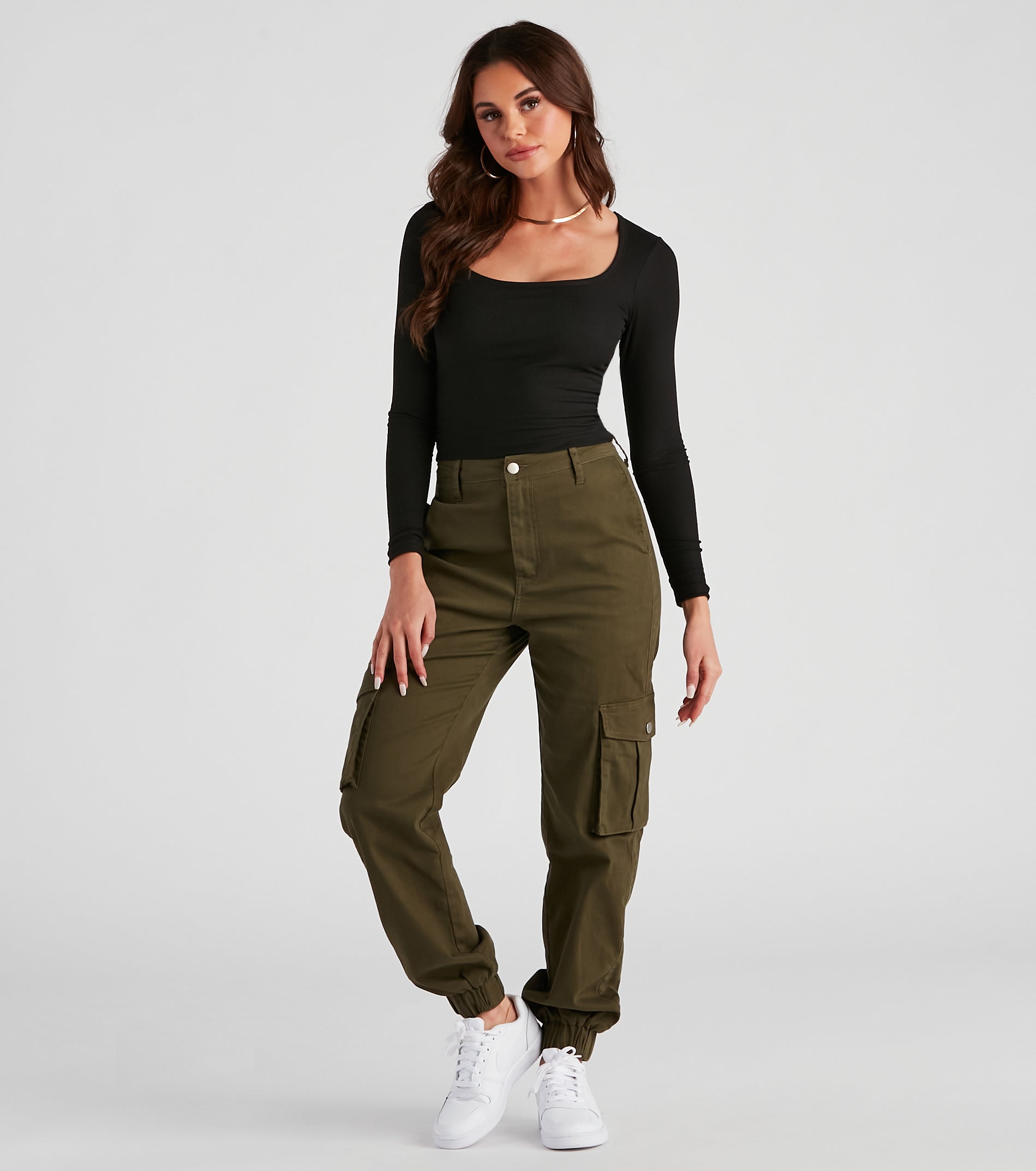 Versatile Basic Rib Knit Crop Top