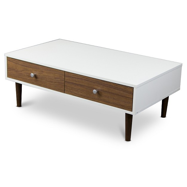 Gemini Wood Contemporary Coffee Table Baxton Studio