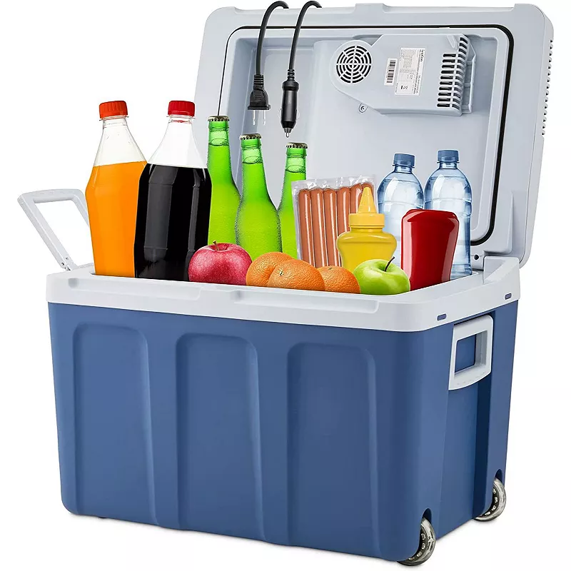 Ivation Electric Cooler (45 L)， Thermoelectric Cooler， 12V Cooler and Car Fridge