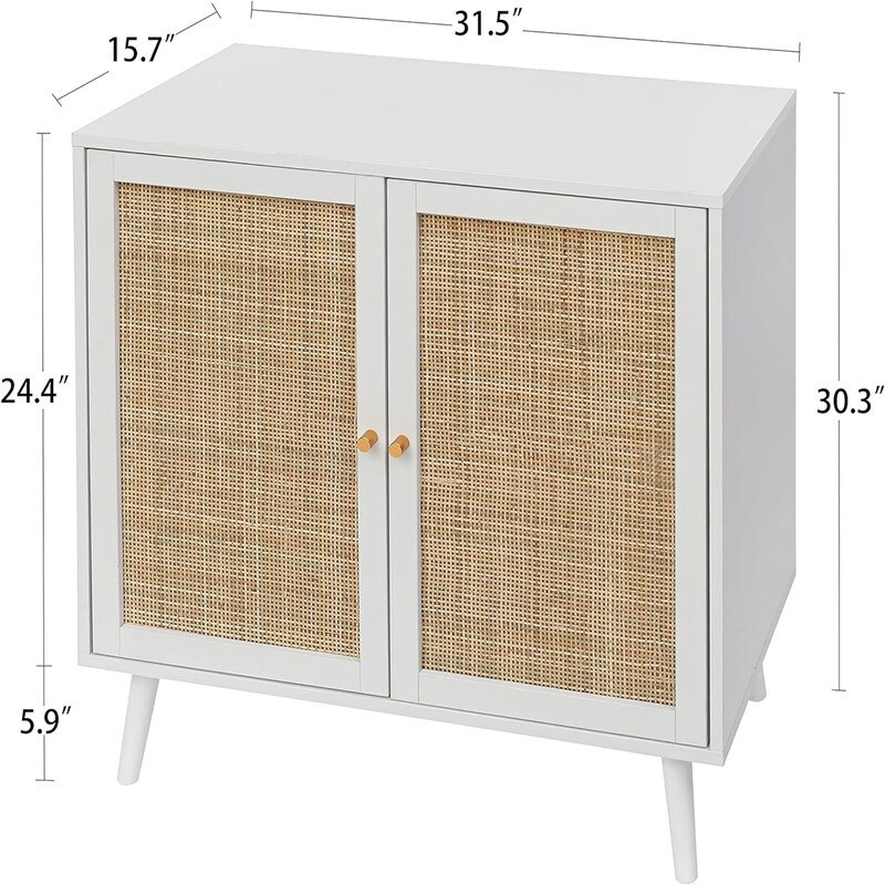 2 Doors Storage Cabinet Console Table Accent Cabinet   15.7\