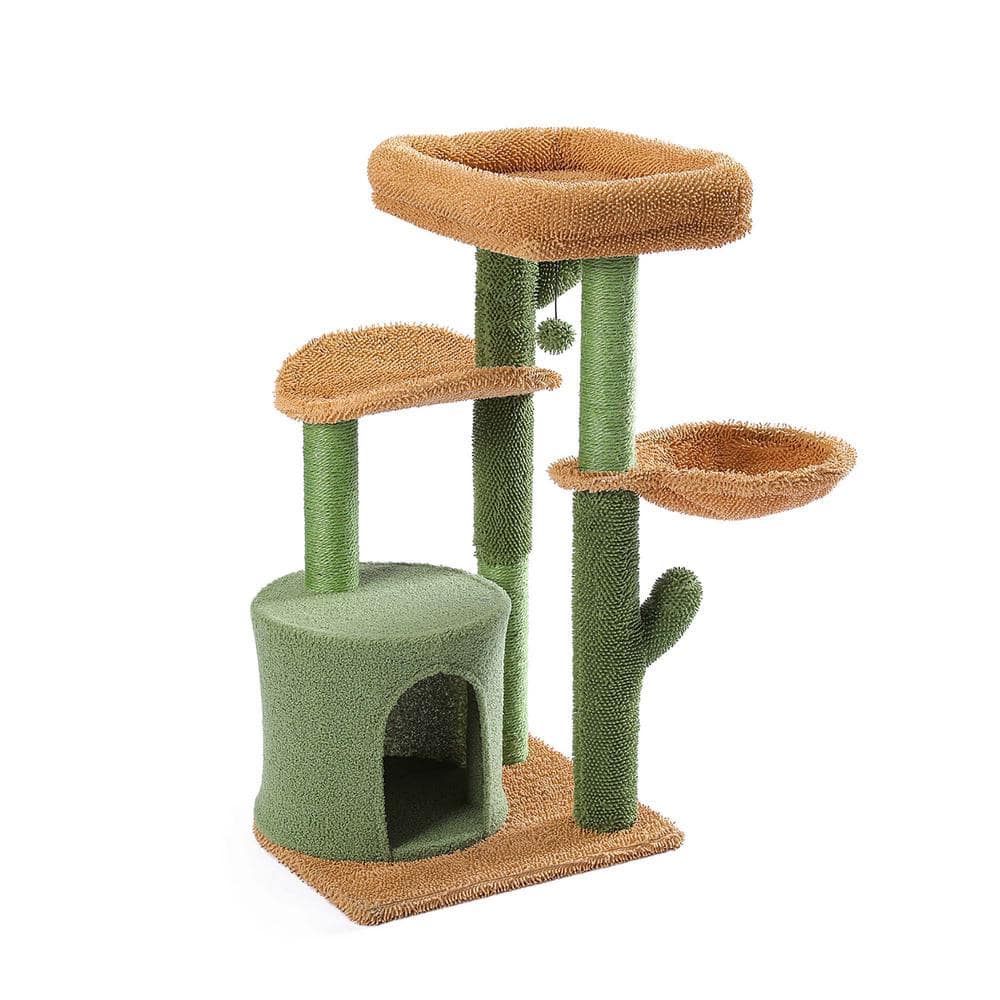 Foobrues Cactus Cat Tree Hammock Perch Condo PSL-23170789