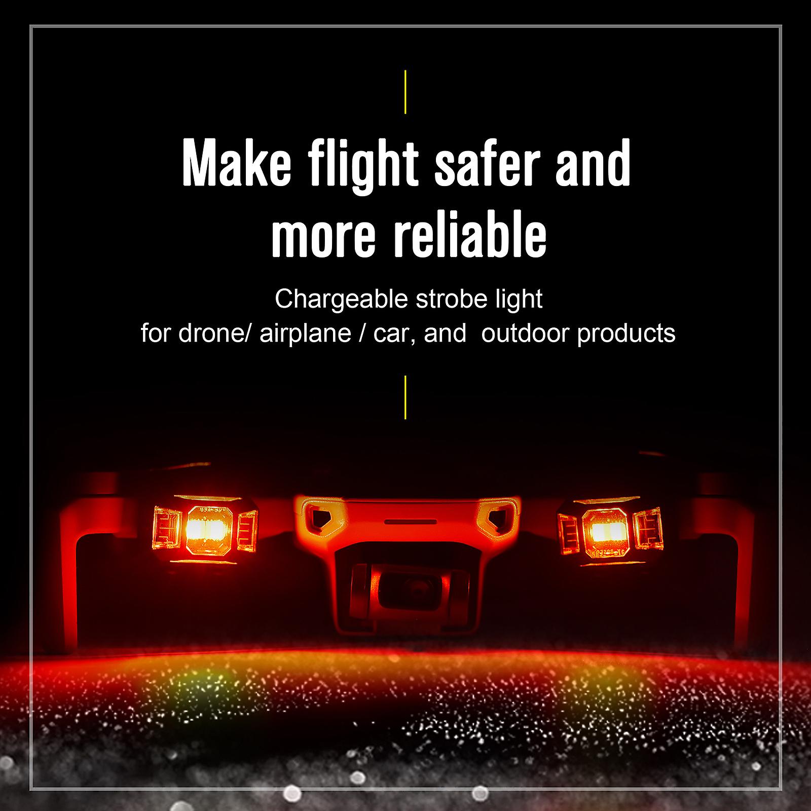 Startrc Drone Strobe Lights Signal Warning Light White/red/green/yellow Lights Flashing High Brightness Easy Installation Built-in Rechargeable Batter