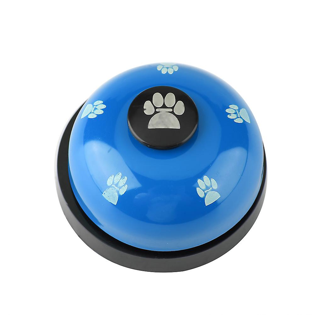 Iron Sturdy Durable Cute Cartoon Pet Bell for Dog Cat Interactive Toy(Blue)