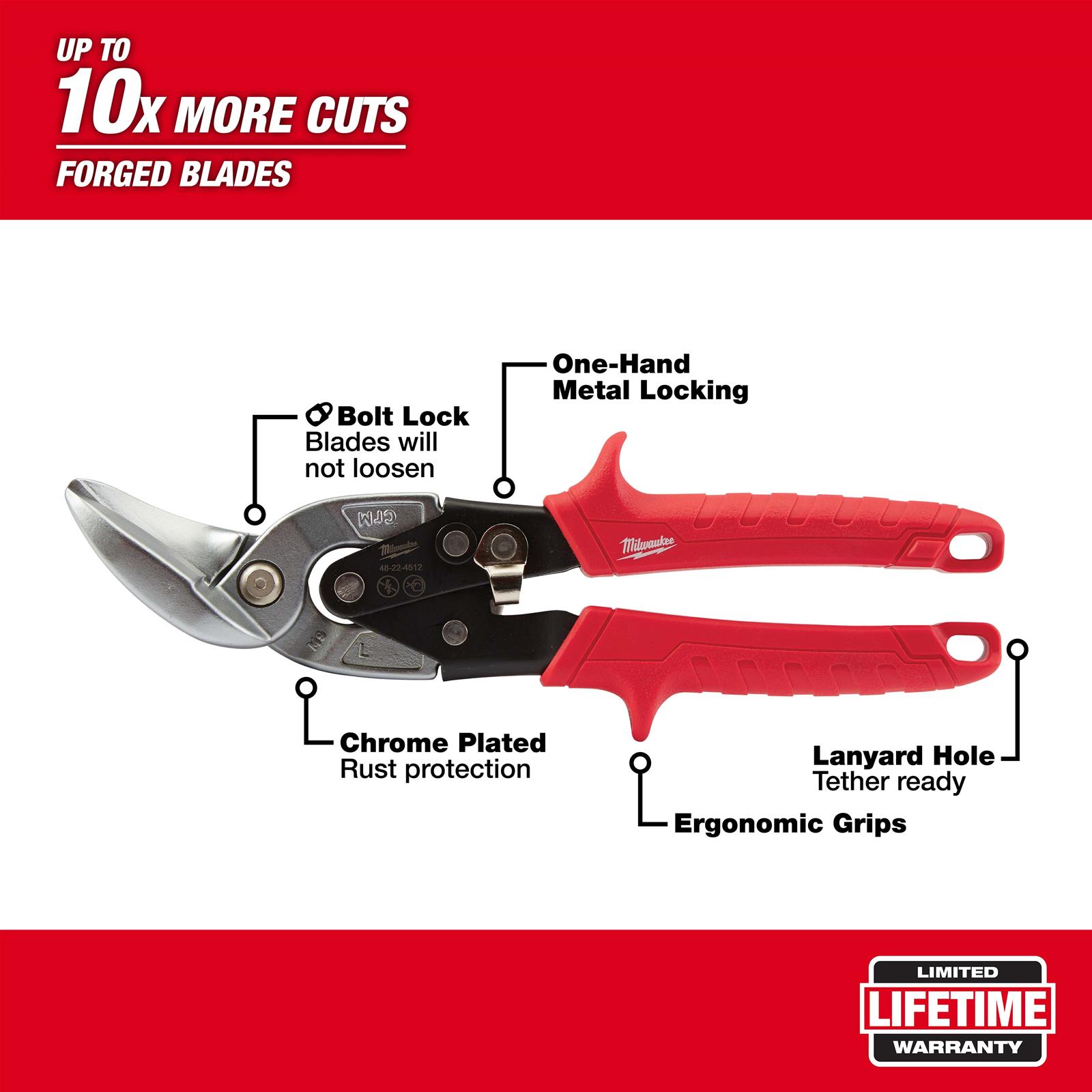 Milwaukee Tool 48-22-4533 Milwaukee Aviation Snips