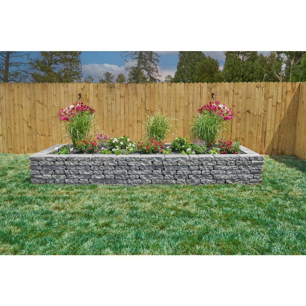 Pavestone Ladera 3 in. H x 16 in. W x 8 in. D Greystone Concrete Retaining Wall Block 11023034