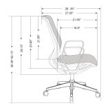 WorkPro Sentrix Ergonomic Mesh/Mesh Mid-Back Manager Chair， Fixed Arms， Black， BIFMA Certified