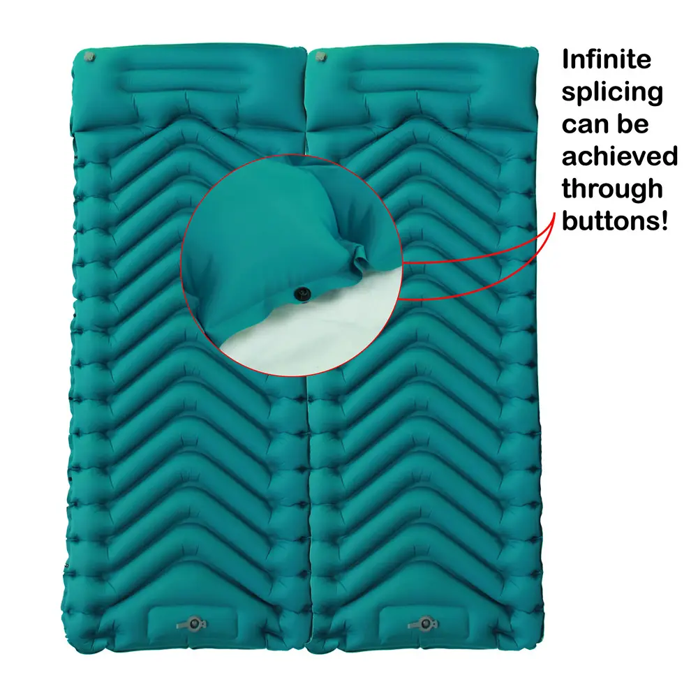 Inflatable Sleeping Pad Lightweight   Compact Roll Mat Camp Air Mattress Waterproof for Outdoor Travel Hiking Backpacking