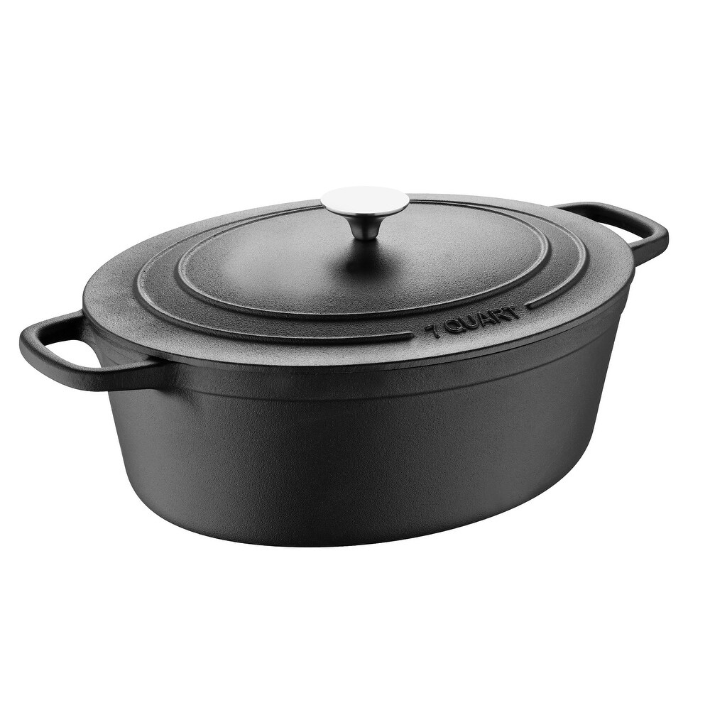 MasterPRO 7 Quart Covered Oval Dutch Oven