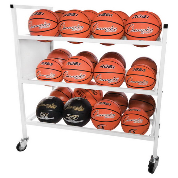 Champion Sports Double Wide Ball Cart