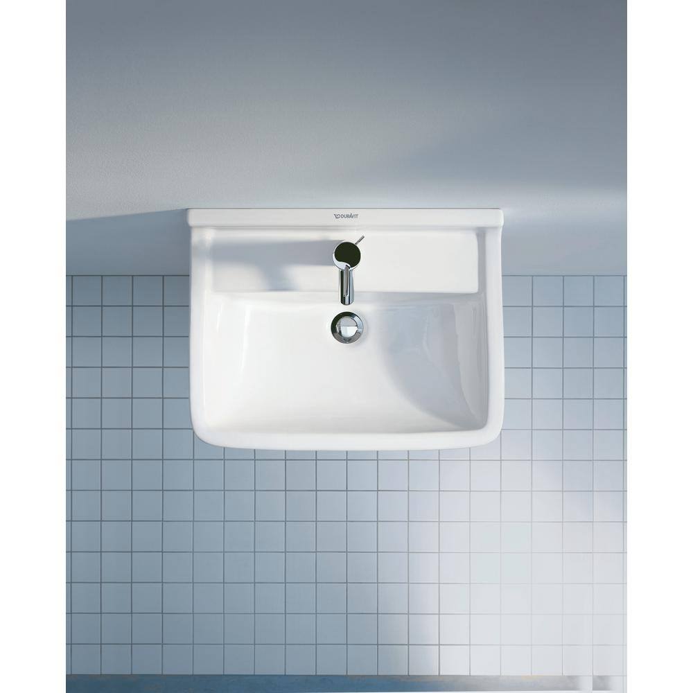 Duravit 21.63 in. Ceramic Retangular Vessel Sink in White 0300550000