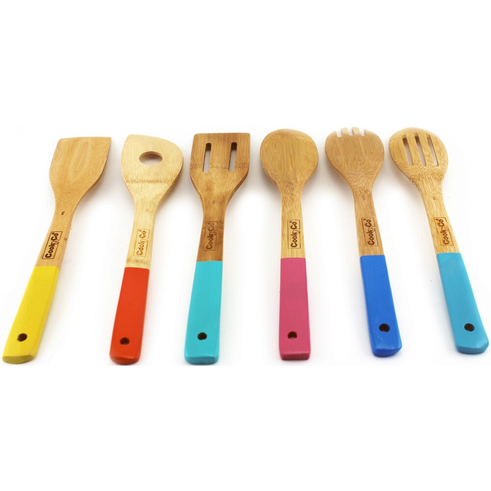 Cook N' Co 6 piece Bamboo Utensil Set