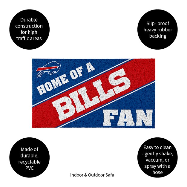 Evergreen Buffalo Bills Pvc Mat Color