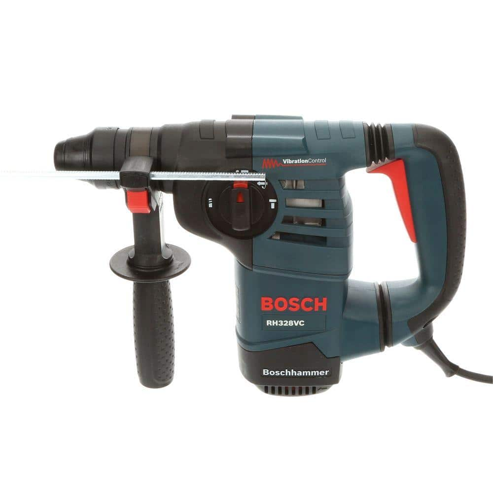 Bosch 8 Amp 1-1/8 in. Corded Variable Speed SDS-Plus Concrete/Masonry Rotary Hammer Drill with Depth Gauge and Carrying Case RH328VC