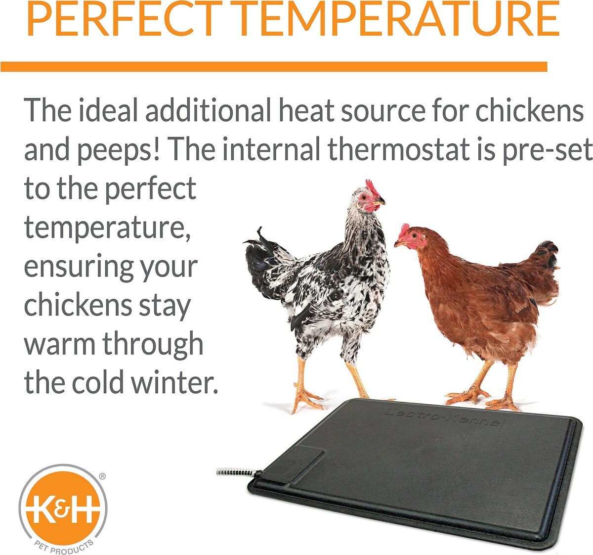 KandH Pet Products Thermo-Chicken Heated Pad