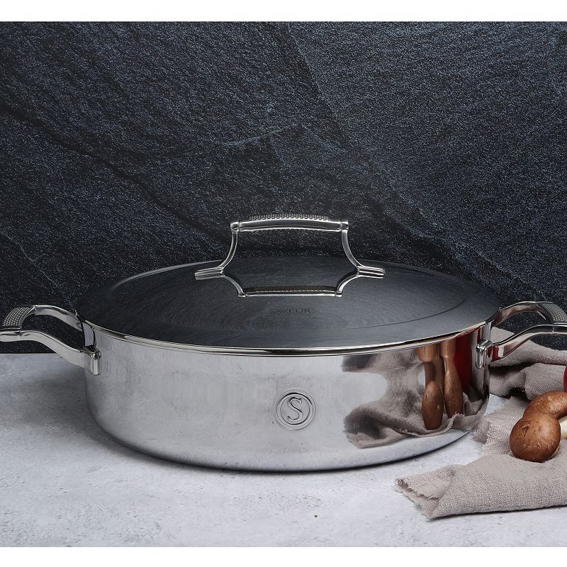 Saveur Selects Voyage Tri-Ply 5-qt. Sauteuse with Lid