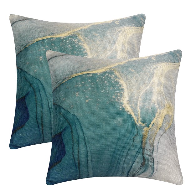 Unique Bargains Sofa Home Bedroom Abstract Throw Decorative Modern Pillow Case 2 Pcs