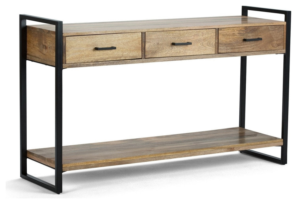 Riverside Console Sofa Table In Mango   Coffee Table Sets   by Dot  ampBo  Houzz