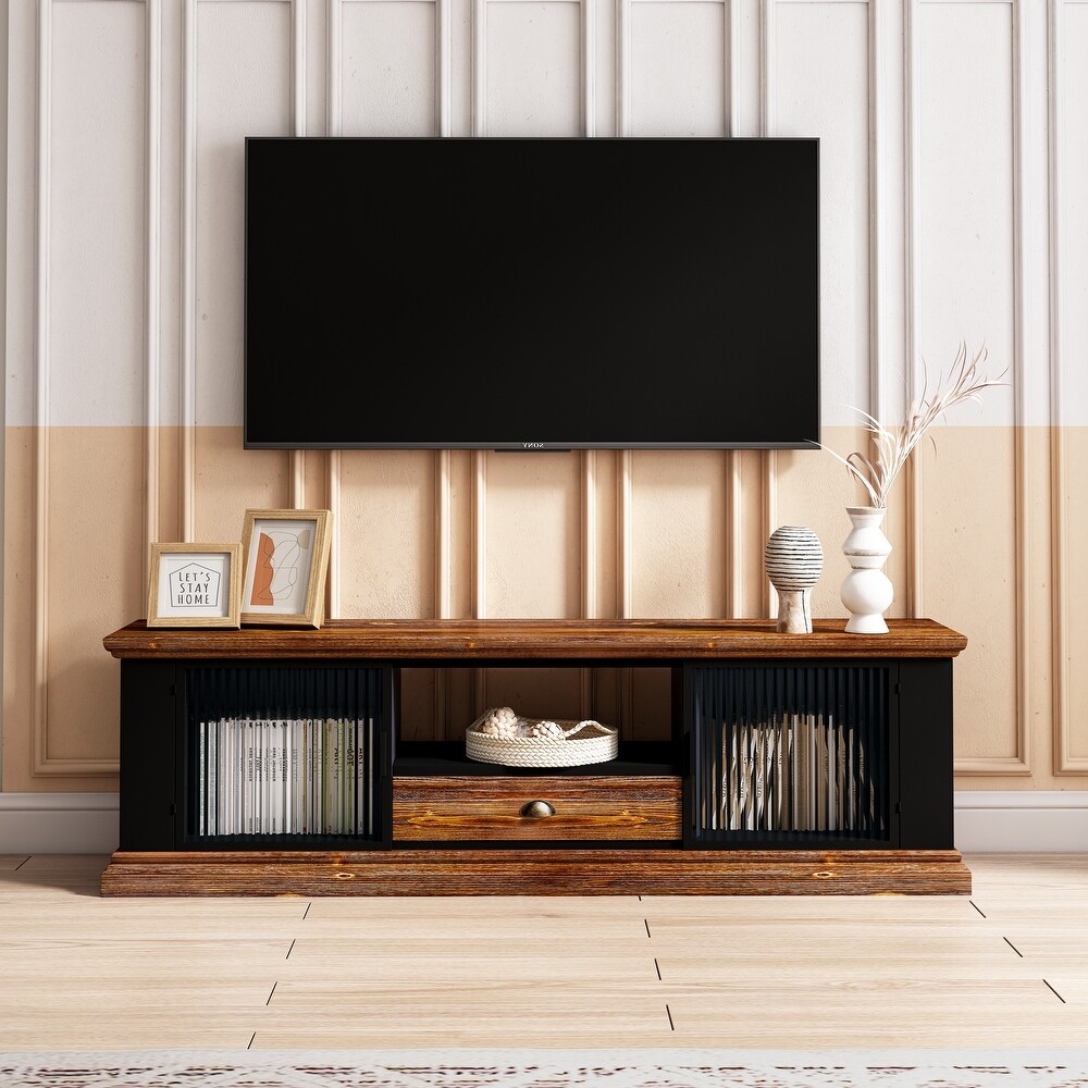 TV Console Table Media Cabinet