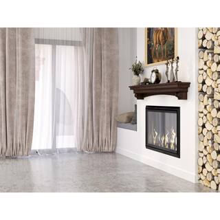 Dogberry Collections 60 in. Dark Chocolate French Corbel Mantel Shelf m-fcor-6077-dkch-none