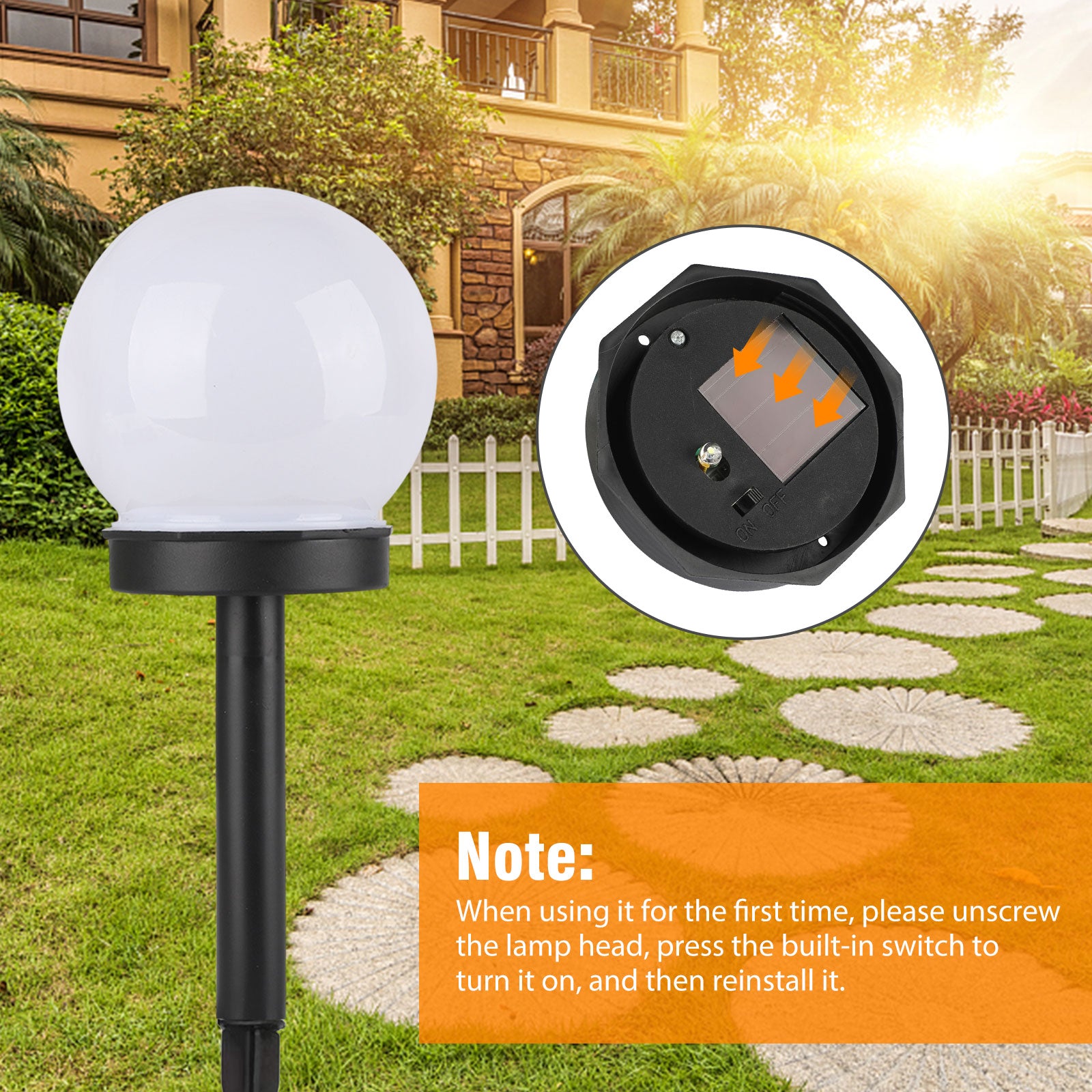 Solar Lights Outdoor， 4/2 Pcs LED Solar Powered Garden Light， Waterproof LED Path Light， Solar Pathway Lights Decorative， Solar Landscape Lights for Walkway， Pathway， Lawn， Yard and Driveway