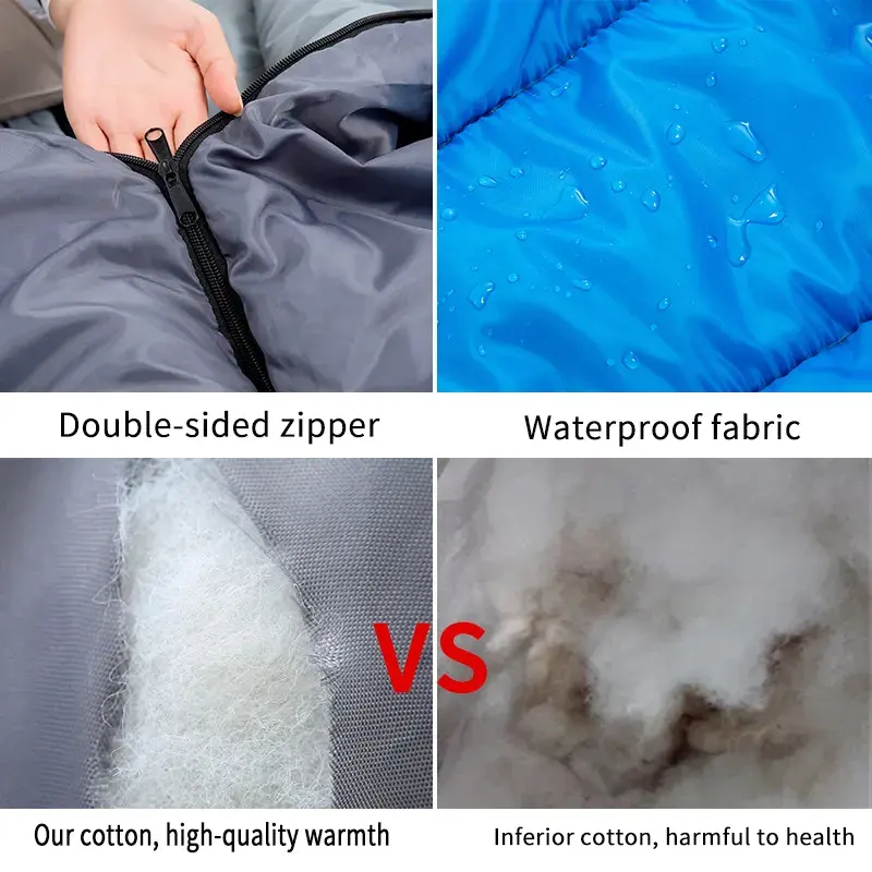 Best Selling Adult Sleeping Bags Cotton Down Sleeping Bag Light Envelope sleeping bag For Outdoor Camping