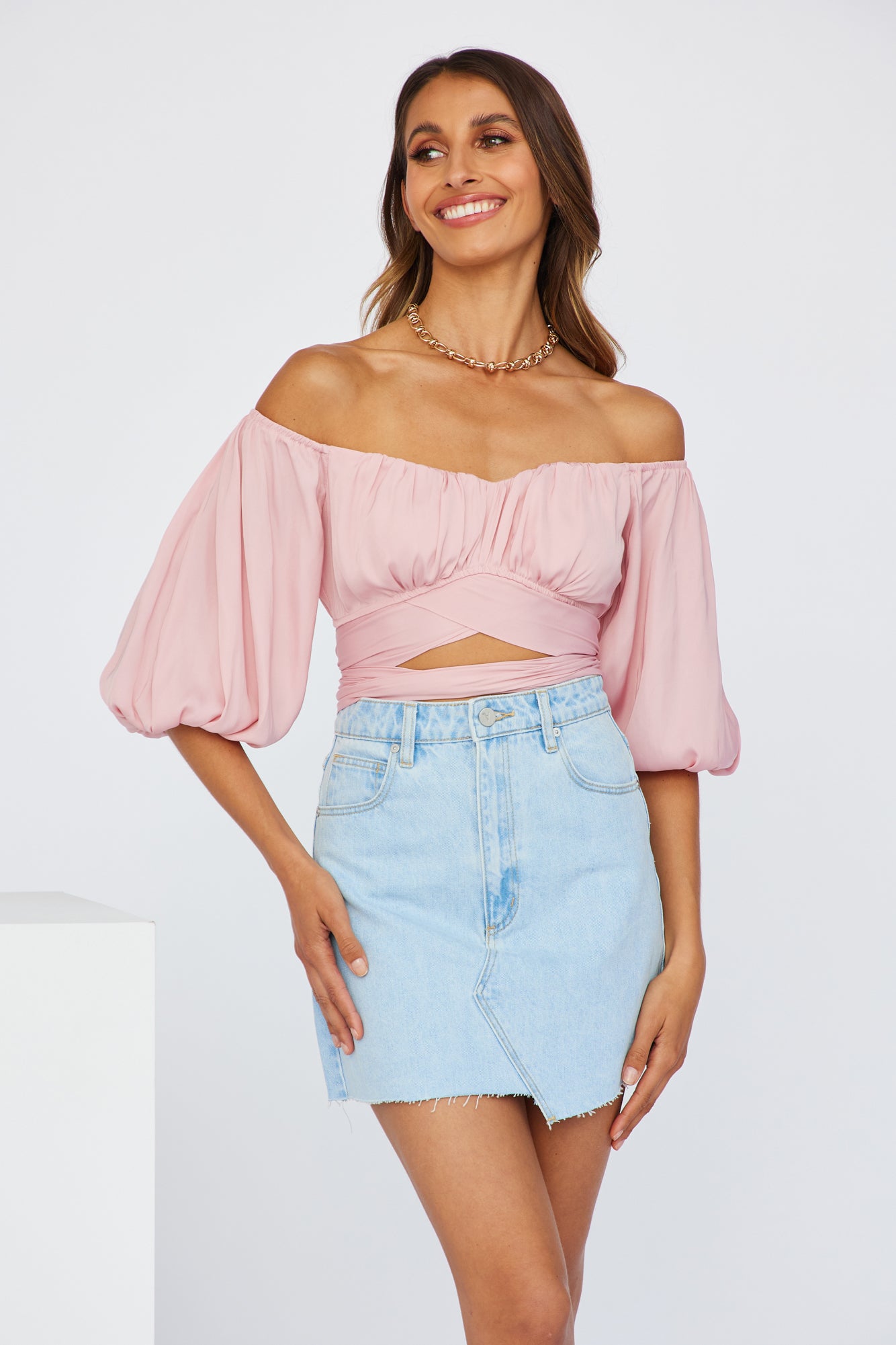 Living Doll Crop Top Blush