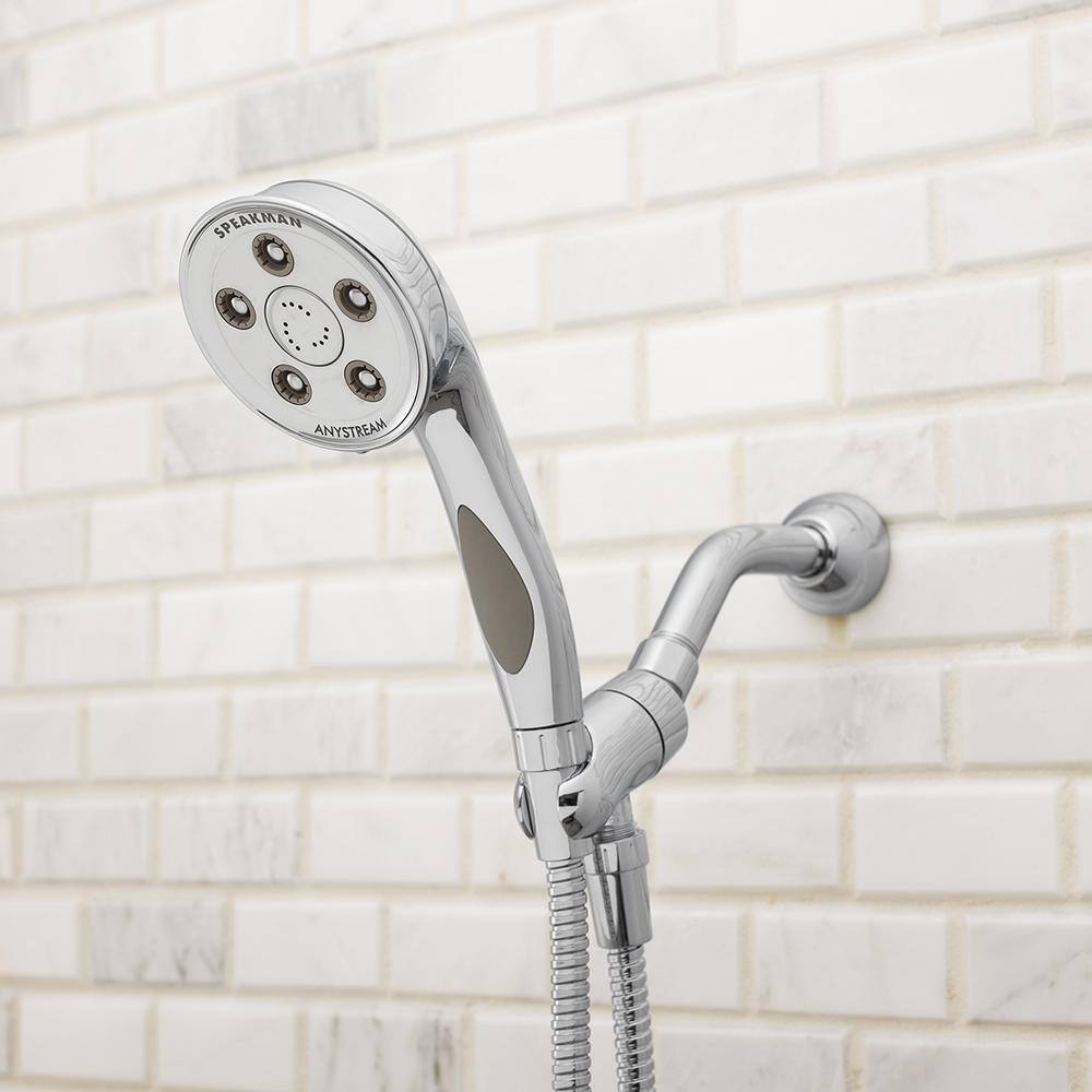 Speakman 3-Spray 3.8 in. Single Wall Mount Handheld Adjustable Shower Head in Polished Chrome VS-3014