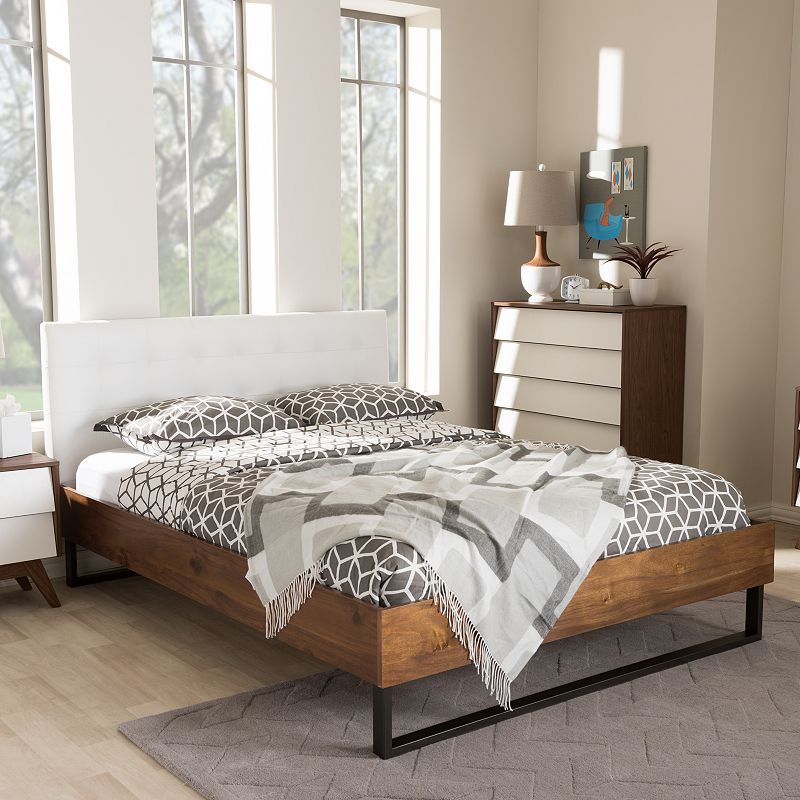 Baxton Studio Mitchell Industrial Platform Bed