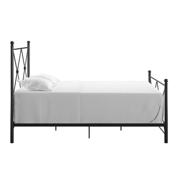 Aniket Metal Bed with Nightstands Set by iNSPIRE Q Classic - - 37851243