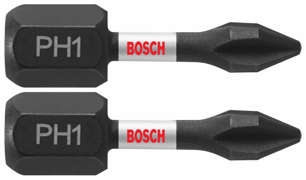 Bosch 2 pc. Impact Tough 1 In. Phillips #1 Insert Bits ITPH1102 from Bosch