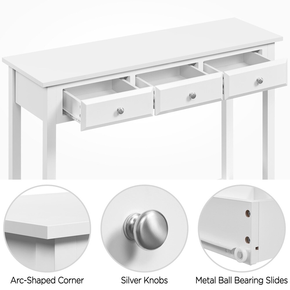 Console Table with 3 Drawers  42\