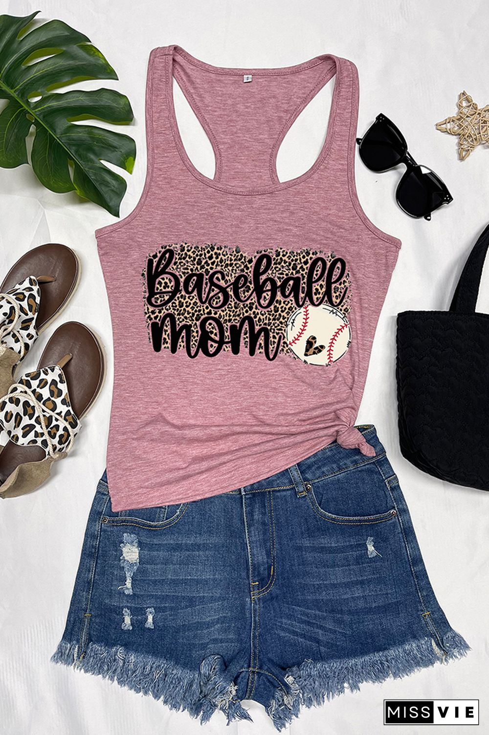 Baseball Mom Sleeveless Tank Top Wholesale