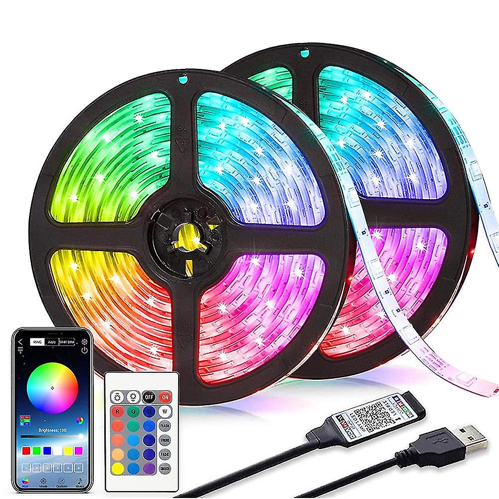 Led Strip Light Luces Rgb 2835 Bluetooth Control 5v Usb Flexible Lamp Tape For Festival Fita Bedroom Tira Tv Backlight Decor Luz